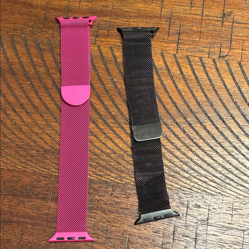 ALO Yoga Pink and Black Wristbands